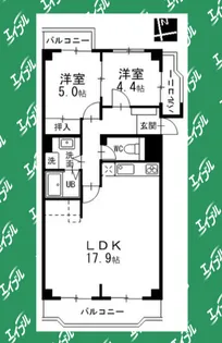 イトーピア上前津【204号室】の間取り