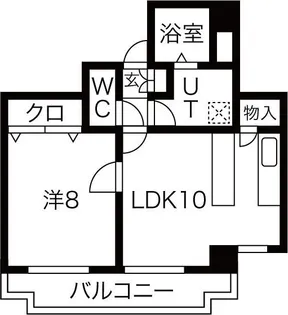 ガーデンコート新栄【8階】の間取り
