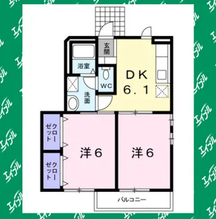 シャトーK【1階】の間取り