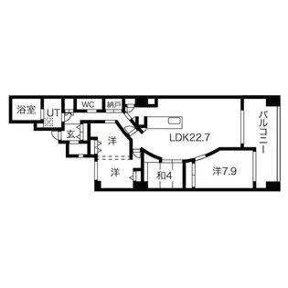 リモージュ徳川【5F号室】の間取り