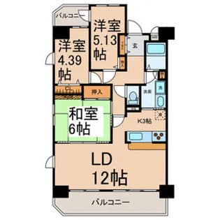 ロジェ千種【13階】の間取り