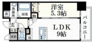 プレサンス丸の内流雅【9階】の間取り
