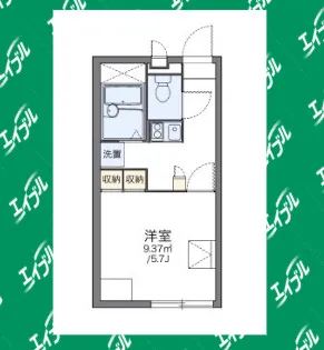 レオパレス山信【104号室】の間取り