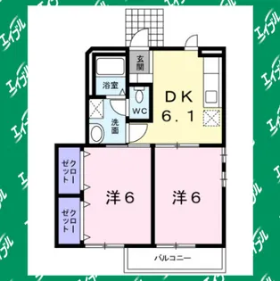 シャトーK【1階】の間取り