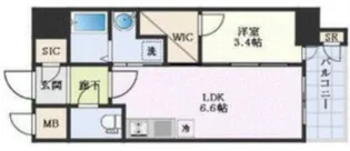 エステムコート名古屋新栄Ⅳネスト【12階】の間取り