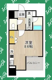 CITY SPIRE 名古屋大須【11階】の間取り