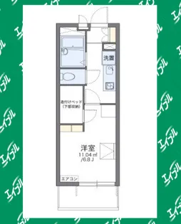 レオパレスT WEST【103号室】の間取り