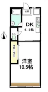 おおのビル【4号室】の間取り