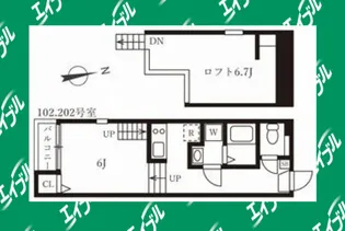 ソレアード【1階】の間取り