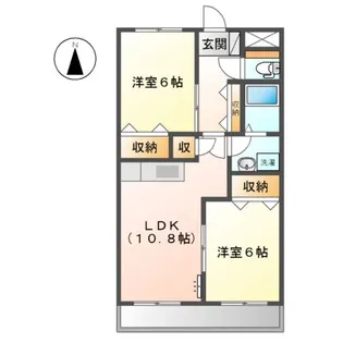 グランベールC【1階】の間取り