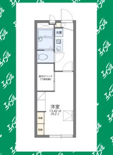 レオパレスLONDEN A【1階】の間取り