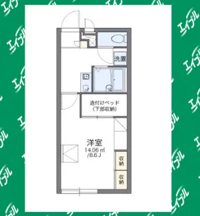 レオパレスたちばな【1階】の間取り