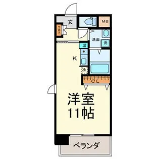 ボヌール千代田【5階】の間取り