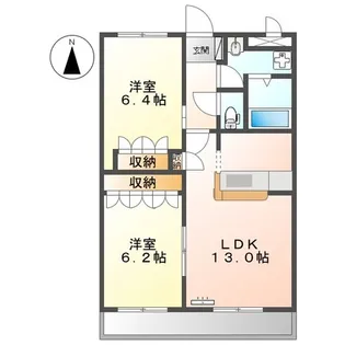 トゥー・ル・モンド【3階】の間取り