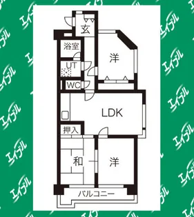 グランドハイリス上社【4階】の間取り