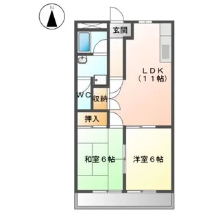 Tハピネス【1階】の間取り