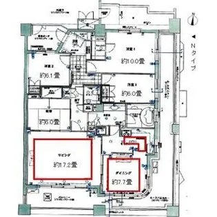 レジディア泉【15階】の間取り