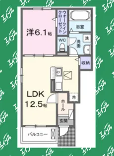 カサプーラ【1階】の間取り