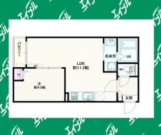 Jack takayokosukaⅡ【1階】の間取り