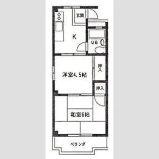 リバーサイドゆう【2階】の間取り