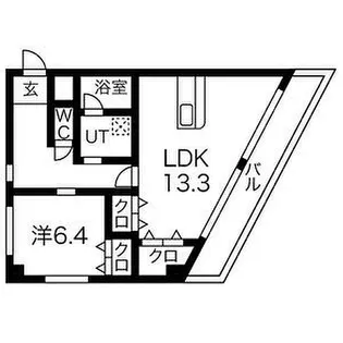 円上ヒルサイド【3階】の間取り