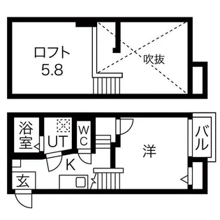 Creo中村公園七番館【102号室】の間取り