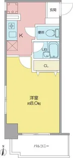 ディアコートA【5階】の間取り