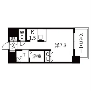 ライジングコート名古屋駅南【3階】の間取り