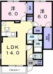 ナゴヤフォレストA【1階】の間取り