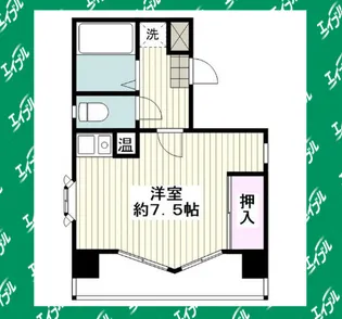 青木屋ビル【2B号室】の間取り