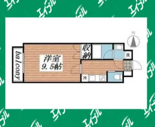 アマーレ東海通【9階】の間取り