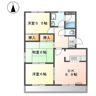 エクセレント上小田井【3階】の間取り