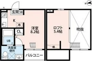 パークアベニュー露橋【2階】の間取り