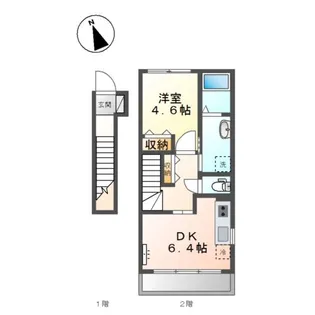 メリーシャトレーン【2階】の間取り