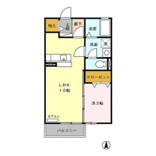 リビングタウン榎戸 C【2階】の間取り