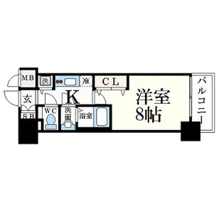 プレサンス新栄町ギャラント【14階】の間取り