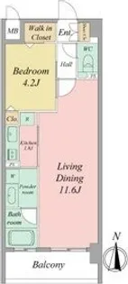 ALATO白壁【7階】の間取り