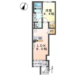 シャングリラ【1階】の間取り