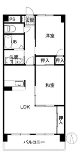 ロイヤルヒルズ山代参番館【3階】の間取り