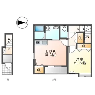 フランシール朝倉【2階】の間取り