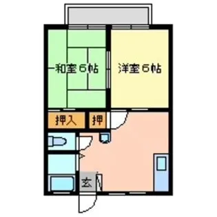 サンビレッジ美原 A棟【1階】の間取り