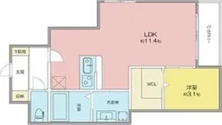 Patria高畑【1階】の間取り