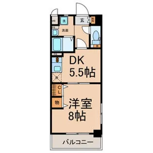 太閤通マンション【7階】の間取り