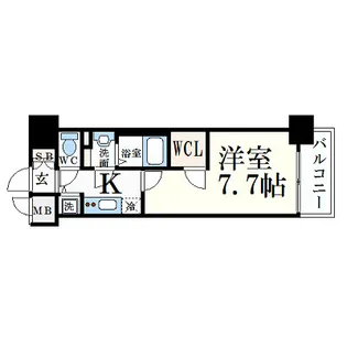 プレサンス新栄町ギャラント【13階】の間取り