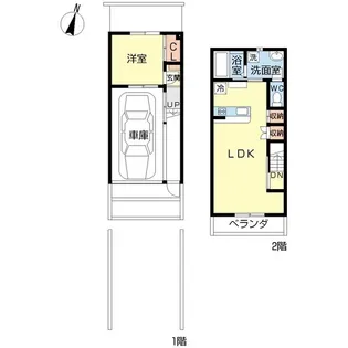 スクエア【1階】の間取り
