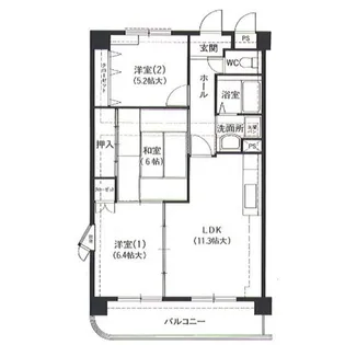 シティ・ライフ猪高台【201号室】の間取り