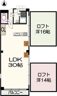 fメゾン代官町【5階】の間取り