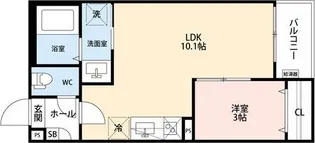 GRANDBLUE TODAYUTAKAⅠ【2階】の間取り
