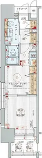 エステムプラザ名古屋駅前プライムタワー【14階】の間取り