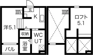 M.Kオリオン名古屋【1階】の間取り